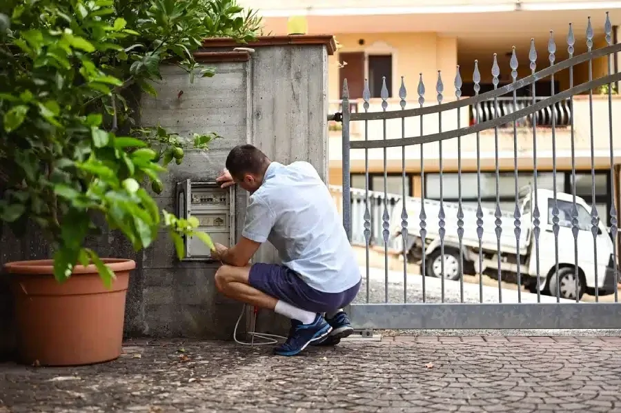 pose de moteur pour portail electrique cancale